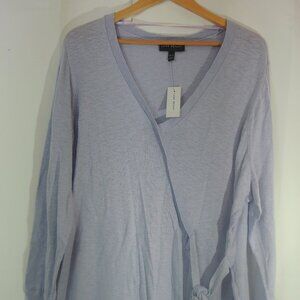 NWTS Lane Bryant Lavender Waist Tie Sweater Size 26/28